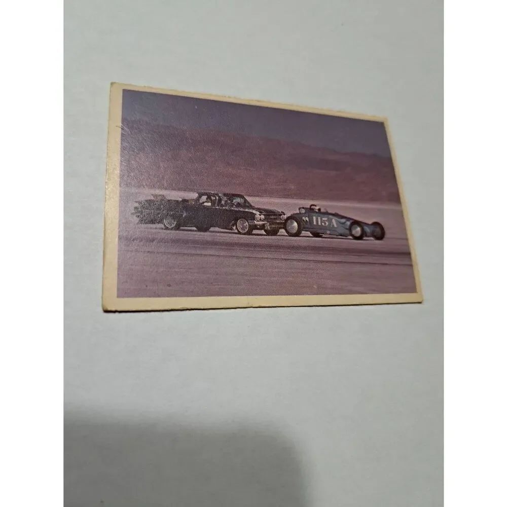 Vintage 1965 Hot Rod Magazine #2 Spec Sheet Fred Larson Streamliner Trading Card